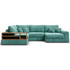 П-образный диван "BOSS MODOOL" (Gloss mint Шенилл)