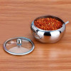 Сахарница металлическая с крышкой