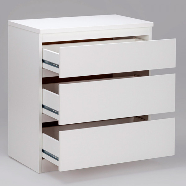 Комод "Кастор" 3 ящика (белый) Комод "Кастор" 3 ящика (белый)