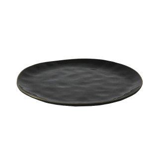 Тарелка "ORGANIC" 25,3 см (чёрная) 001563