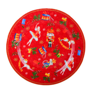 Тарелка обеденная 24см YQ25001 Щелкунчик и мышиный король