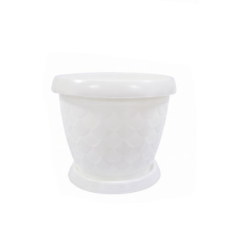 Цветочный горшок "Сазан white" C1