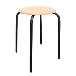 Табурет №3 круглый (светло-бежевый М35)