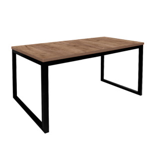 Стол офисный (тр.40*40) (1800*800 столешница F цв.Люкс) дуб крафт табачный