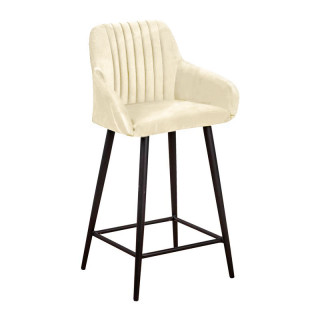 Стул барный Джус цв.каркас (кзам PU/гоб.stock) FIORE BONE светло-бежевый