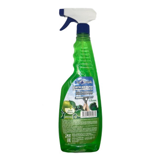 Средство для мытья стеклянных поверхностей GLASS CLEANER 500мл. Зеленое яблоко