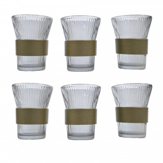 Набор бокалов 230 мл с пластиковых ободком  (6 шт) ZT-56