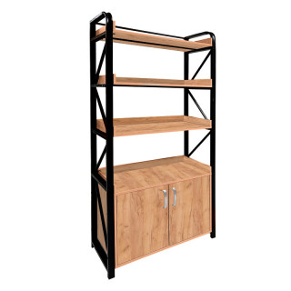 Этажерка "Тайм" Дуб крафт золотой