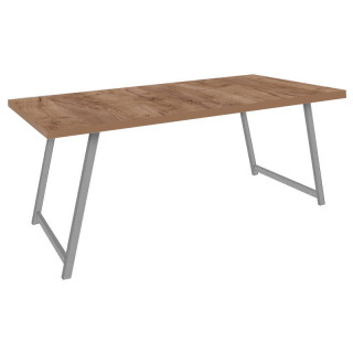 Стол "Арзу" (1800х900 столешница F цв.Люкс) Дуб крафт табачный