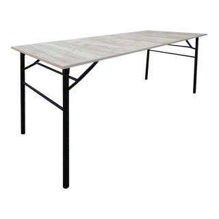 Стол с ножками раскл. 1800х800 цв.Люкс Дуб крафт серый