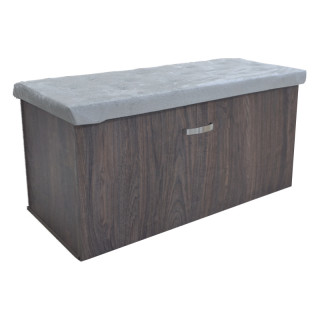 Тумба "Лойс" для обуви 1000*390*580Н с м.эл. (морское дерево винтаж+BELLEZZA CLOUD)