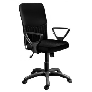 Кресло "Квадро Н" №2 (гоб/кзам, пластик) кзам чёрный