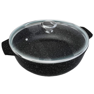 Жаровня 4 л со стеклянной крышкой Neva Granite