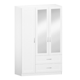 7.31Z Шкаф 3-дверный 1255х2380х540(белый, белый, Мария 128)
