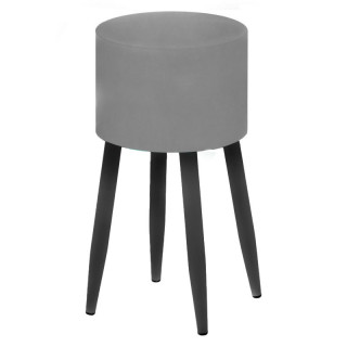 Пуфик "Тампа" d30 цв.каркас (кзам PU/гоб.stock) Серый