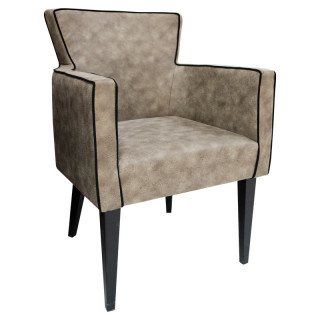 Кресло Нико кзам А.О.Д./stock/жакк. с кантом коричневый