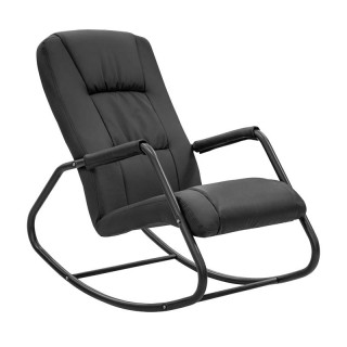 Кресло-качалка "Эсма" кзам1 пу чёрный