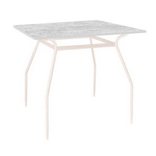 Стол S-образн.каркас (800*800 столешница 16 мм цвет Люкс) бетон светлый Стол S-образн.каркас (800*800 столешница 16 мм цвет Люкс) бетон светлый