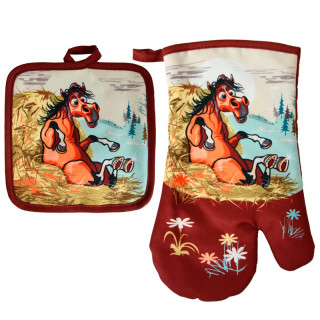 Прихватка с рукавицей "Савраска" HN88-545