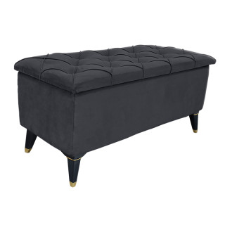 Пуфик-сундук Нинель (Эконом) гобелен тёмно-серый