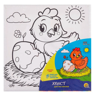 Холст с красками "Курочка Ряба"