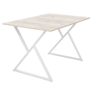 Стол Миссони (1200*800 столешница 16 мм Люкс) дуб крафт белый