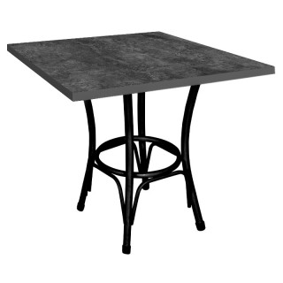 Стол Лавр (800х800 столешница F цв. Люкс) Бетон тёмный Стол Лавр (800х800 столешница F цв. Люкс) Бетон тёмный