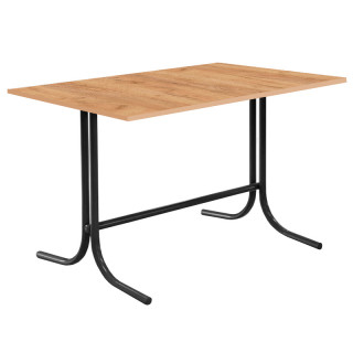 Стол 1200*800 "Л" образный( столешница 16 мм  цвет Люкс) дуб крафт золотой