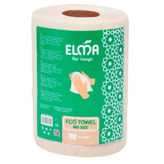 Бумажные полотенца "Еlma" Eco Big Size 3-х слойные