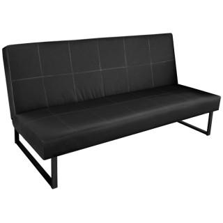 Диван Гера "3" (кзам PU/гоб.stock (Комфорт)) кзам1пу чёрный