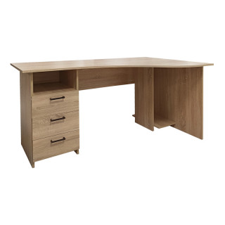 Стол эргономичный КУЛ 004, 1600х970х750, дуб сонома