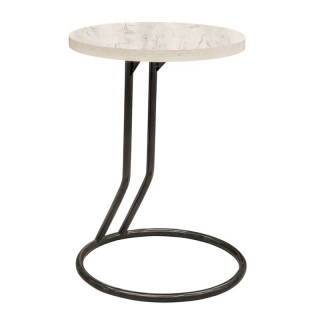 Стол журнальный "Комфи" Дуб крафт белый