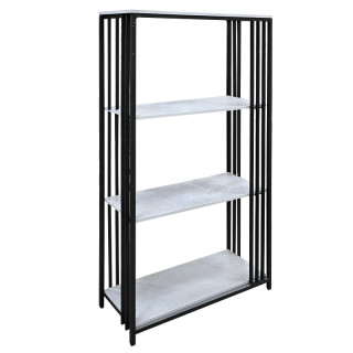 Стеллаж "Манреса" 4 полки (Бетон светлый)