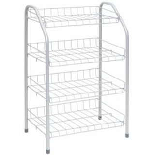 Этажерка для обуви разборная 4 полоки ЭТ1/С серый