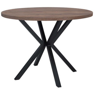 Стол Таллин (D-1000 столешница F цв.Люкс) дуб крафт табачный