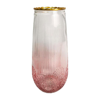 ваза стеклянная 24 см ZD-6058