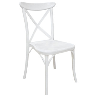 Стул пластиковый "Кантри" (разноцв., м/п белый мрамор)